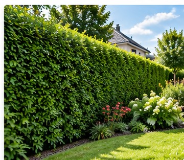 Gepflegte Hecke im Garten